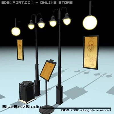 caf restaurant tools 3D Model .c4d .max .obj .3ds .fbx .stl .blend 