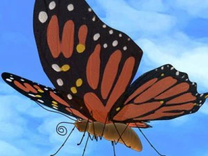 나비 만화 3D 모델