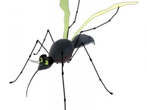 mosquito cartoon Modelo 3D