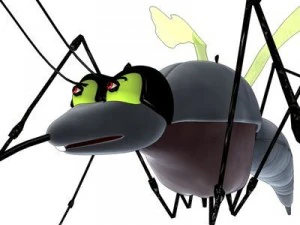 mosquito cartoon 3D Model
