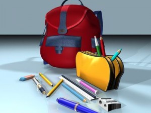 school tools Modelo 3D
