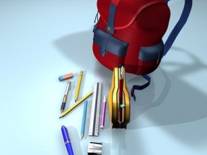 school tools 3D मॉडल
