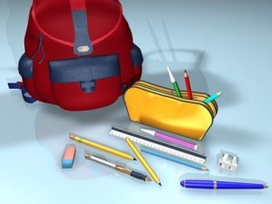 school tools 3D मॉडल