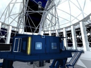 observatory with telescope 3D Model