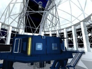 observatory with telescope 3D Model