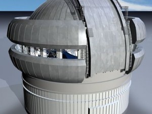 observatory with telescope 3D Model