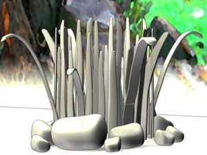 grass cartoon 3D-Modell