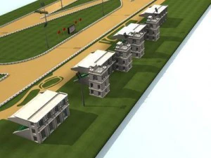 complete horserace 3D Model