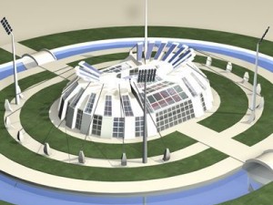 athletic stadium 3D-Modell
