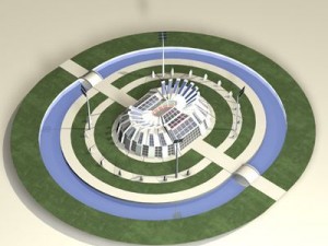 athletic stadium 3D Model