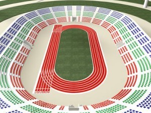 athletic stadium 3D Model