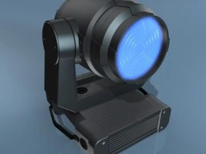 le teste mobili illuminano la luce Modello 3D