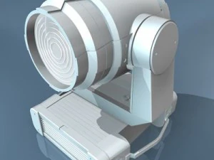 moving heads wash light 3D Model