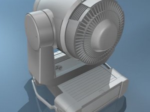 moving heads wash light 3D-Modell