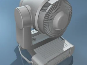 moving heads wash light 3D Model