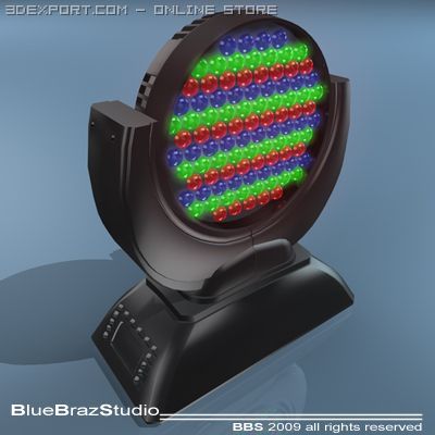 Led Moving Head 3d Model In Computer 3dexport