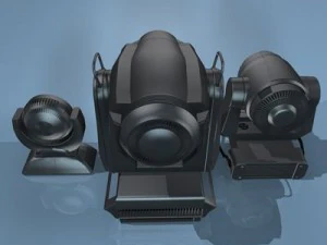 moving heads collection 3D Model