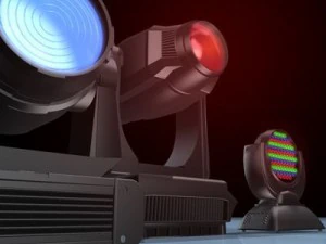 moving heads collection 3D Model