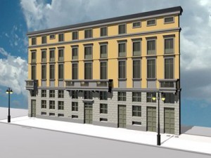 european building facade 3D 모델
