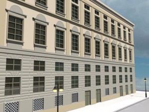 european building facade 2 Modelo 3D