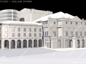 la scala theatre Modèle 3D