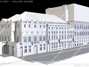 la scala theatre Modèle 3D