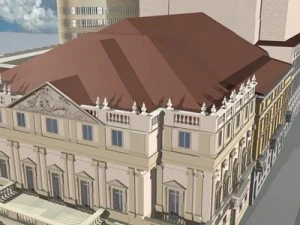 la scala theatre 3D Model
