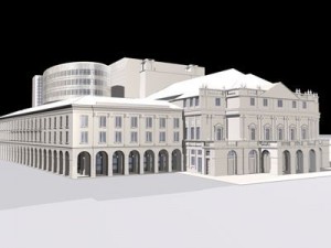 la scala theatre Modèle 3D