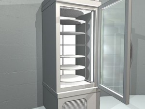 patisserie display cases 3D Model