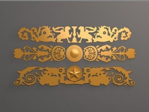 gold decoration 3D Model
