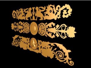 gold decoration 3D Модель