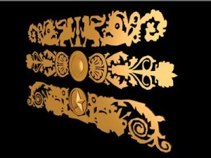 gold decoration 3D Model
