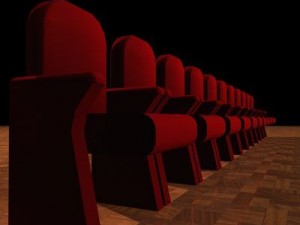 theatre velvet armchairs 3D Model