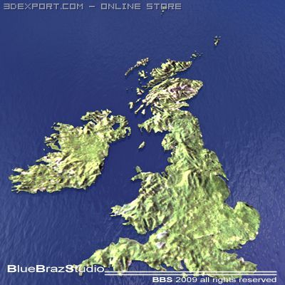 great britain Modelo 3D .c4d .max .obj .3ds .fbx .stl .blend 