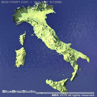 italy 3D Model .c4d .max .obj .3ds .fbx .stl .blend 