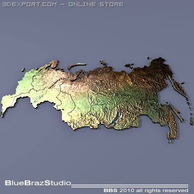 russia 3D Model .c4d .max .obj .3ds .fbx .stl .blend 
