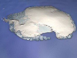 south pole Modello 3D