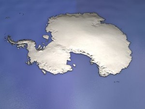south pole Modello 3D