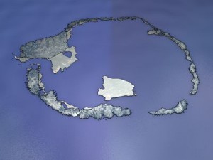 south pole Modello 3D