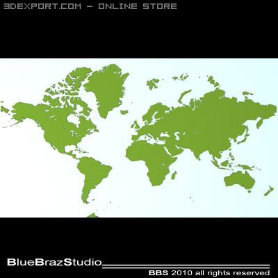 world Modelo 3D .c4d .max .obj .3ds .fbx .stl .blend 