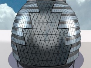 london city hall Modèle 3D