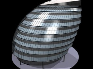 london city hall Modèle 3D