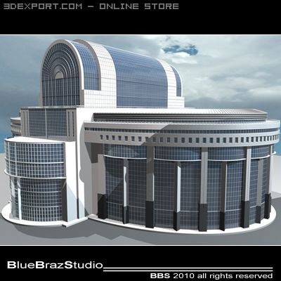 bruxelles european parliament Modelo 3D .c4d .max .obj .3ds .fbx .stl .blend 