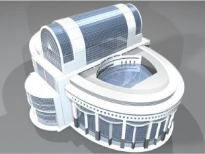 bruxelles european parliament 3D Model