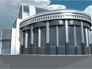 bruxelles european parliament 3D Model