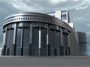bruxelles european parliament 3D Model