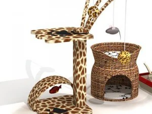 cat set 3D Model
