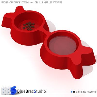 pet bowl Modello 3D .c4d .max .obj .3ds .fbx .stl .blend 