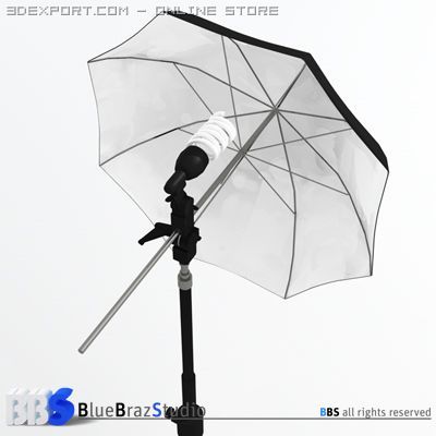 light umbrella Modelo 3D .c4d .max .obj .3ds .fbx .stl .blend 