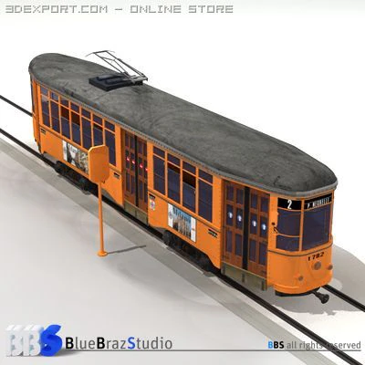 tramway 3D Model .c4d .max .obj .3ds .fbx .stl .blend